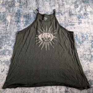 EUC Heritage By Torrid Slub Jersey Racerback Tank Top Olive Green Sun Size 3/3X